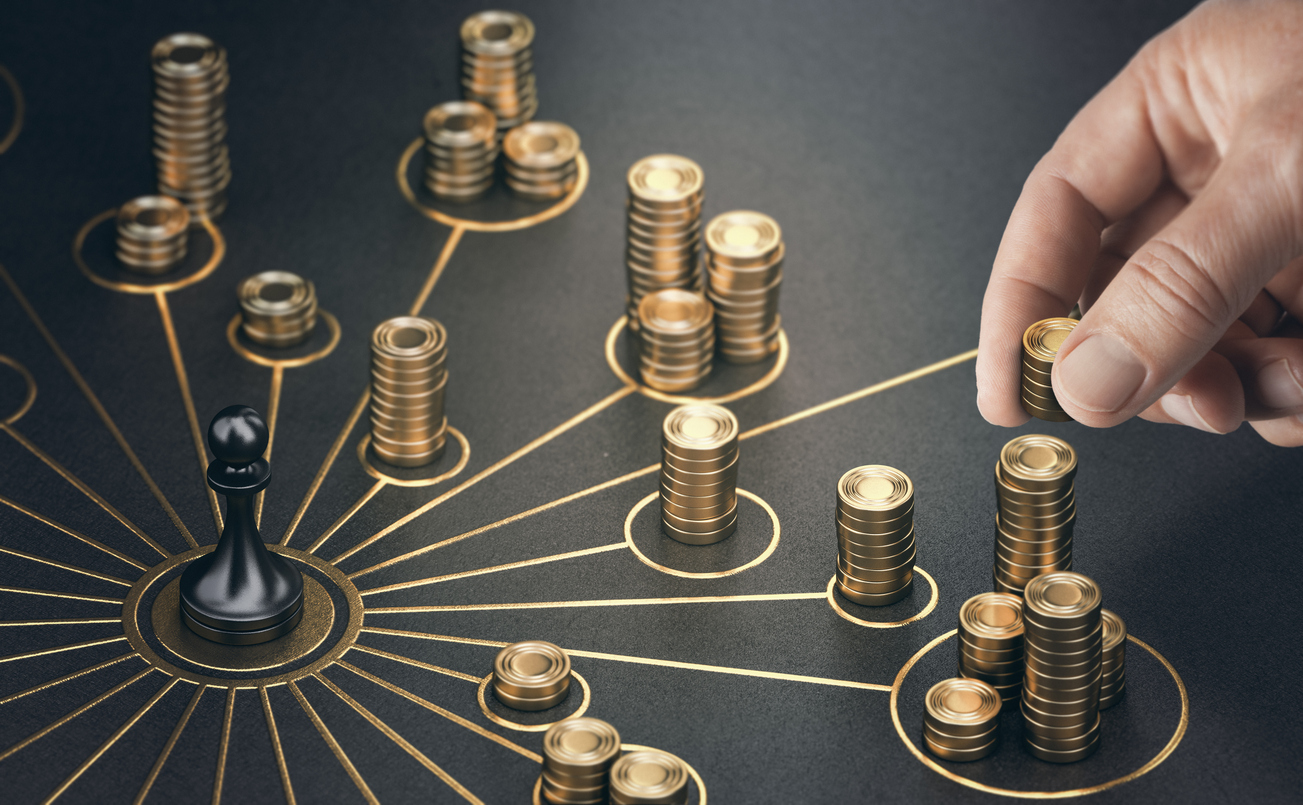 Multiply sources of revenue. Multiple streams of income someone managing wealth